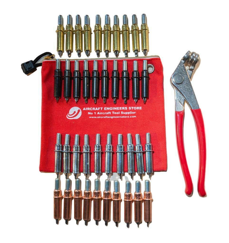 40-pc-cleco-kit-sheetmetal-with-pliers-in-aes-pouch-aircraft